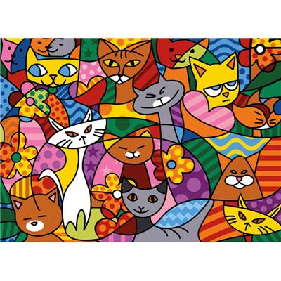 Color Cats - Canevas Chats - SEG de Paris