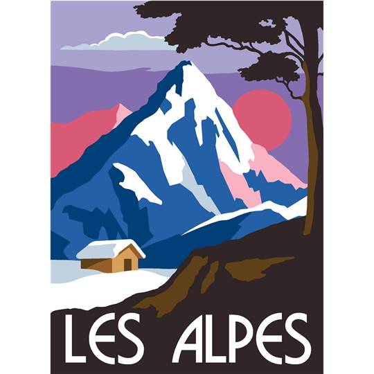 Canevas pénélope Les Alpes - Margot de Paris