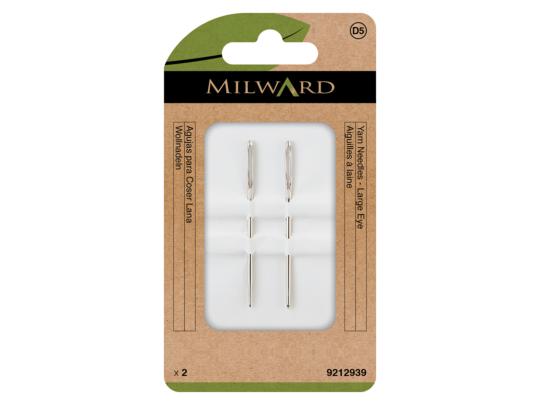 Lot De 6 Aiguilles à Coudre à La Main MILWARD N°20 - Aiguilles à Tapisserie Pointes Arrondies Pour Laine Et Toile - 8
