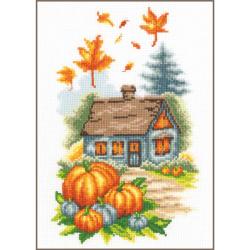 Maison d'Automne • Kit point de croix - Vervaco