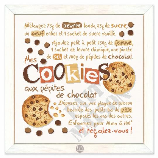 Les Cookies - Fiche point de croix G052 - Lilipoints