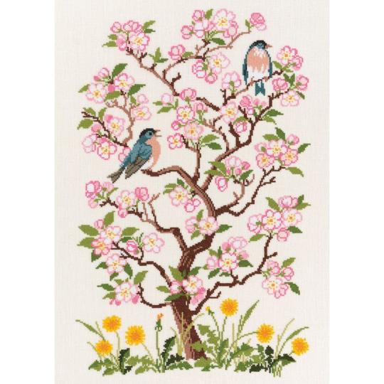 Printemps, oiseaux dans le Cerisier – Kit  Eva Rosenstand