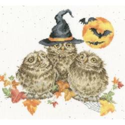 Happy Owl-O-Ween - Kit point de croix - Bothy Threads