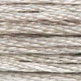 Fil à broder mouliné DMC coloris 648 Gris Poivre Blanc