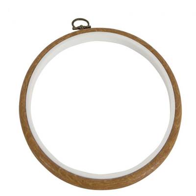 Tambour plastique rond 17,5 cm bois - DMC