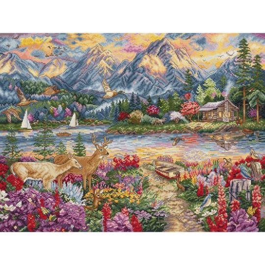 Spring Mountain Majesty - Kit point de croix - LETISTITCH
