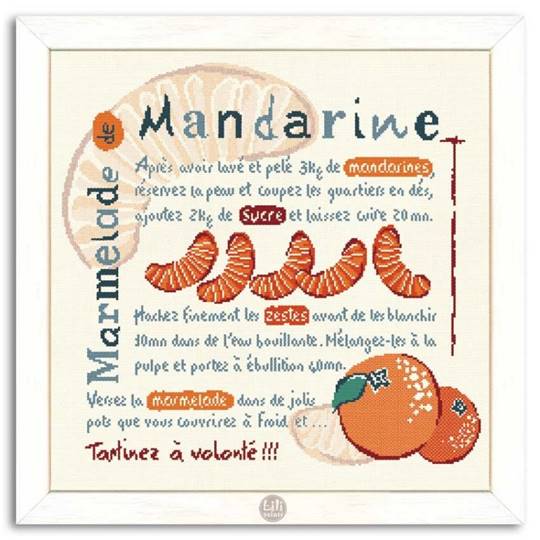 La Marmelade de Mandarine - Fiche point de croix - Lilipoints