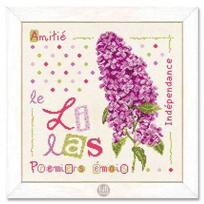 Le Lilas - Fiche point de croix J011 - Lilipoints