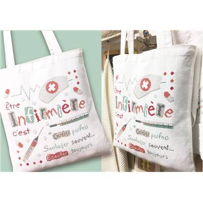 L'infirmière - Kit complet Tote-Bag Lilipoints S011