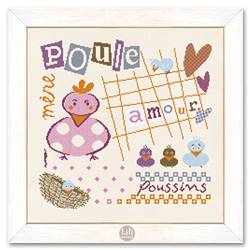 Mère Poule - Fiche Point de Croix T004 - Lilipoints