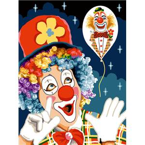 Clown - Canevas Pénélope - Luc Créations
