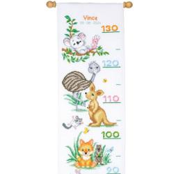 Animaux australiens - Kit Toise à broder - Vervaco