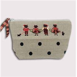 Trousse Chats Écossais - Kit Petit point - Bonheur des Dames