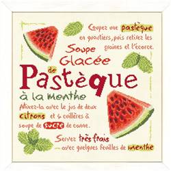 Soupe de Pastèque - Fiche point de croix - Lilipoints