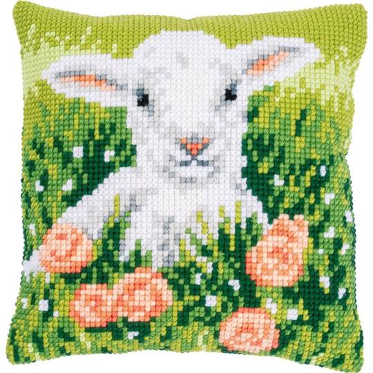 Agneau - kit Coussin gros trous - Vervaco