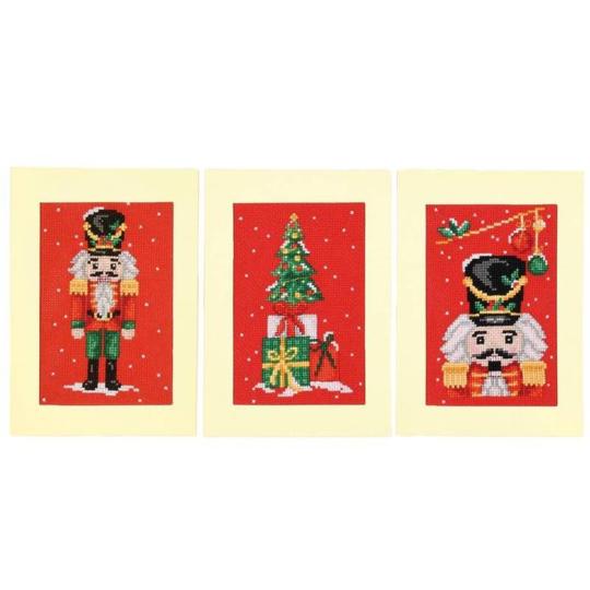 Kit Cartes à broder Casse-Noix - Vervaco