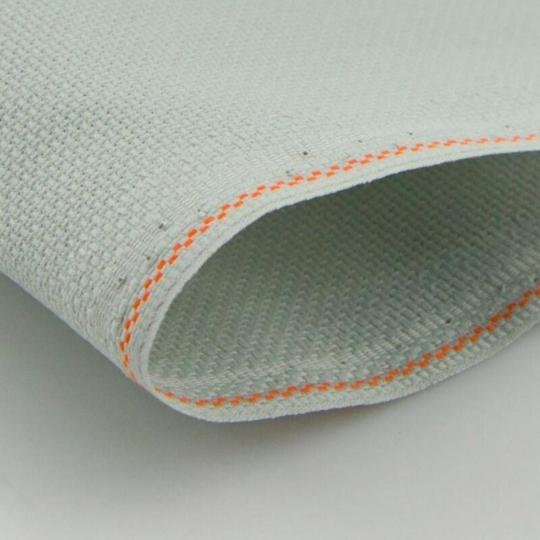 Toile Aïda 7 à broder Zweigart - Gris vert (718)