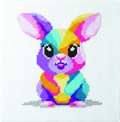 Kit Point de Croix Enfant – Lapin Multico – Princesse