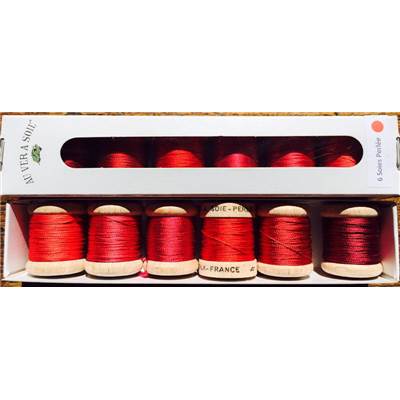Pack 6 nuances Soie Perlée Au Ver à Soie - Rouge