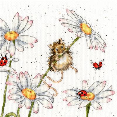 Daisy Mouse - Kit point de croix - Bothy Threads