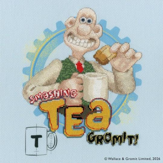 Smashing Tea! - Kit Wallace & Gromit - Bothy Threads