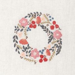 Petite couronne de Roses (Septembre) - Kit Un chat dans l'aiguille