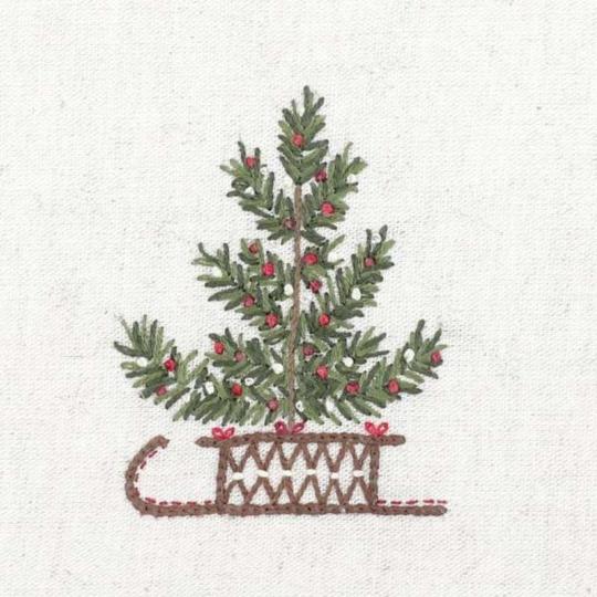 Nuit du Traîneau - Kit broderie de Noël - Un Chat dans l'Aiguille