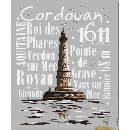 Cordouan Roi des Phares - Fiche point de croix - Isabelle Vautier