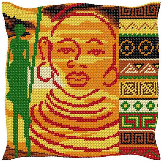 Afrique - Kit Coussin gros trous - Luc Créations