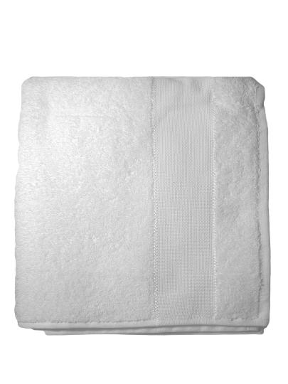 Serviette de toilette à broder blanc