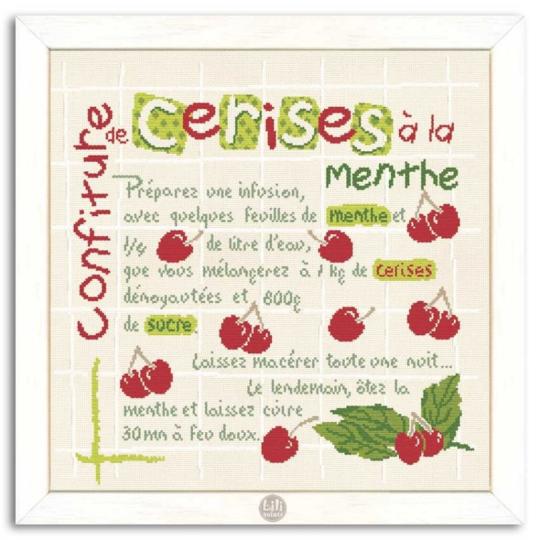 La Confiture de Cerises - Fiche point de croix Lilipoints