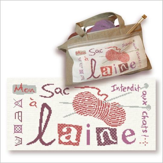 Diagramme Sac à tricot – Fiche point de croix Lilipoints