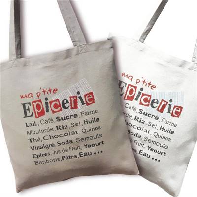 Sac -P'tite Épicerie- - Fiche Point de Croix SAC03 - Lilipoints
