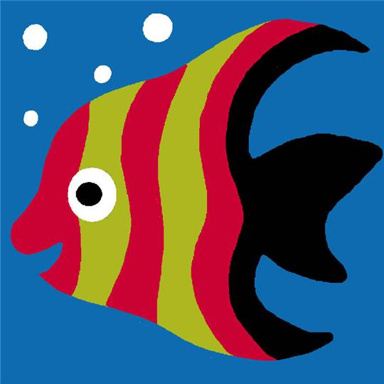 Poisson - Kit Canevas pour enfant - Luc Créations