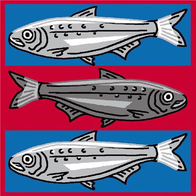 Sardines - Kit canevas pour enfant - Luc Créations