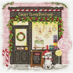 La confiserie enneigée - Kit point de croix boutique de Noël - Luca-S
