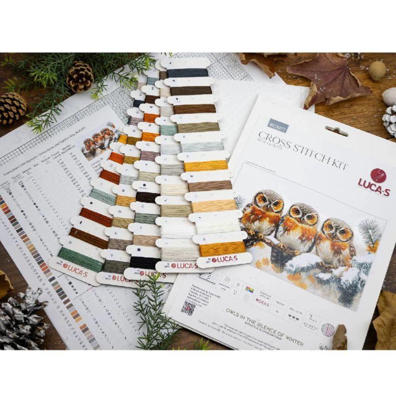 Kit à Broder Au Point De Croix Chouette LUC - Kits De Broderie