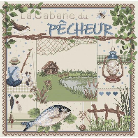 La Cabane du Pêcheur - Fiche Point de Croix - Madame La Fée