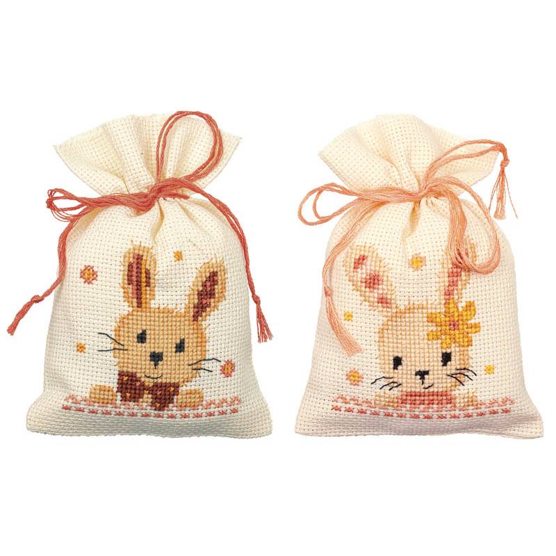 Kit Sachet senteur à broder Lapins Doux - Vervaco