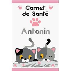 Protège carnet de santé à broder Petits Chats - Princesse