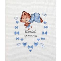 Naissance Garçon - Kit point de croix - Riolis