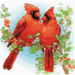 Kit Broderie Point De Croix 'Chats Des Villes En Été' Riolis RI-612 - Toile Aïda 5.5 Pts/cm - Fils Laine/Acrylique - 6
