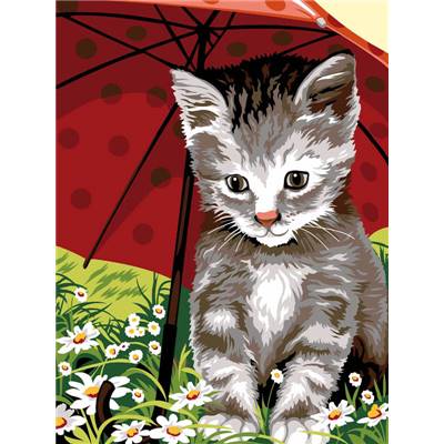 Un petit coin de Parapluie - Canevas Chat - SEG de Paris