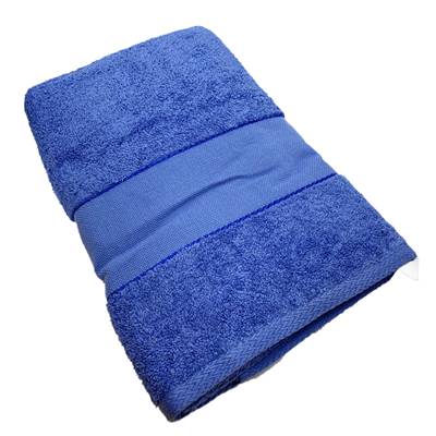 Maxi Drap de bain éponge à broder 100 x 150 cm - Bleu Marine