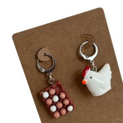 Lot de 2 anneaux Marqueurs de Maille - Chick & Eggs