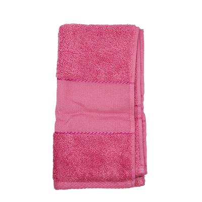 Serviette Invité à broder 30 x 55 cm - Rose