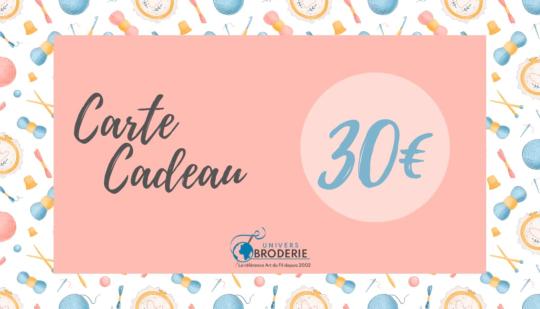 Carte Cadeau 30€