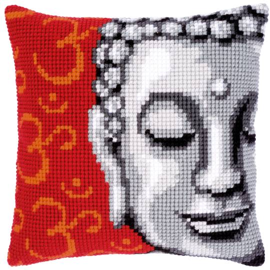 Bouddha - kit Coussin gros trous - Vervaco