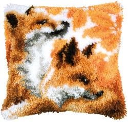 Kit coussin point noué Renards en automne – Vervaco