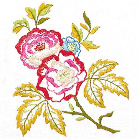 Napperon à broder Roses Anciennes 35 x 50 cm - Luc Créations